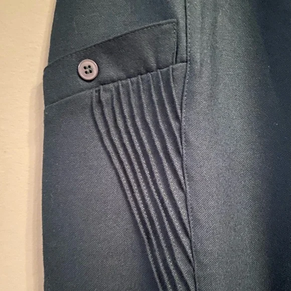 Vintage Pandolfi Green Wool Skirt, EU Size 42 - Picture 6 of 16